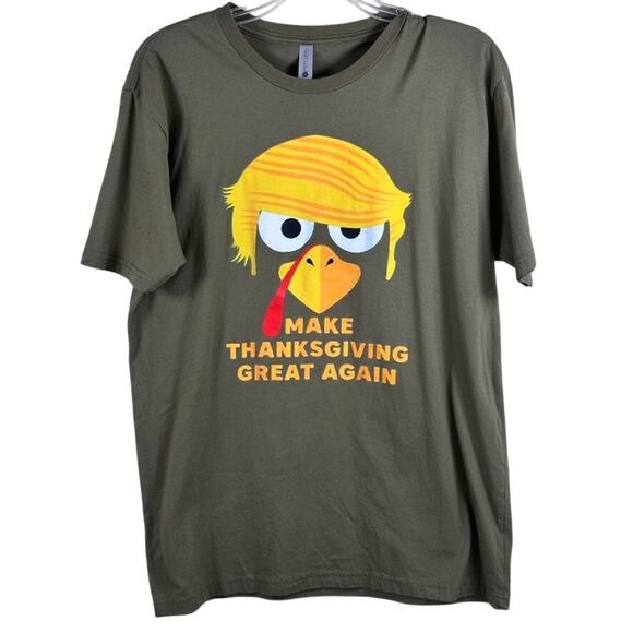 Funny Thanksgiving Graphic Tee | Turkey Hair Meme Shirt Size L - Picture 1 of 4